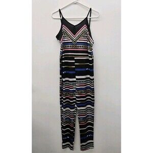 Unbranded Geometric Spaghetti Strap Romper - Medium (A39)